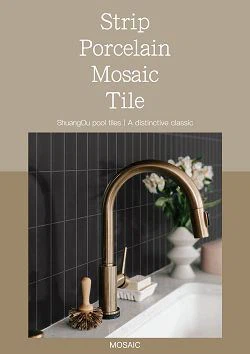 Strip Porcelain Mosaic Tiles